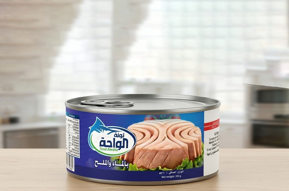 تونة الواحه بالماء والملح